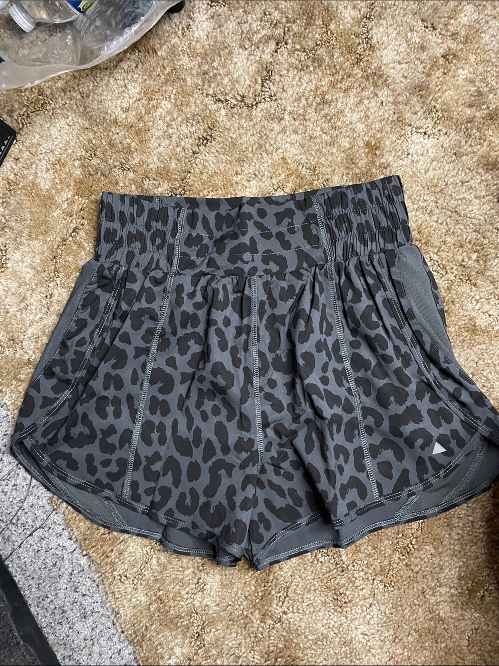 Vitality by Balance High Rise Leopard Print Gym‎ Shorts Size XS